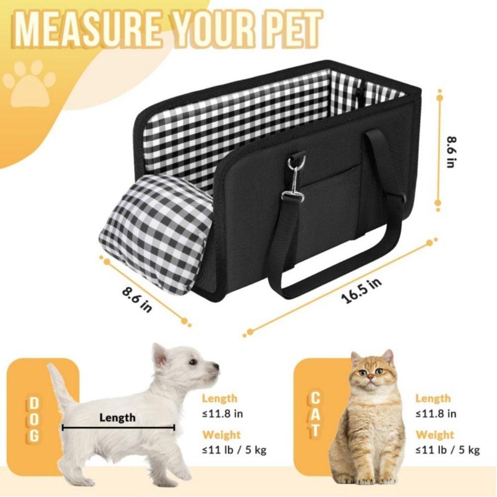Anti Slip Center Console Dog Seat Universal Inner Seat Belt Height Increasing Seat Soft Pillow Cozy Anti-Collapse Seat Road Trip