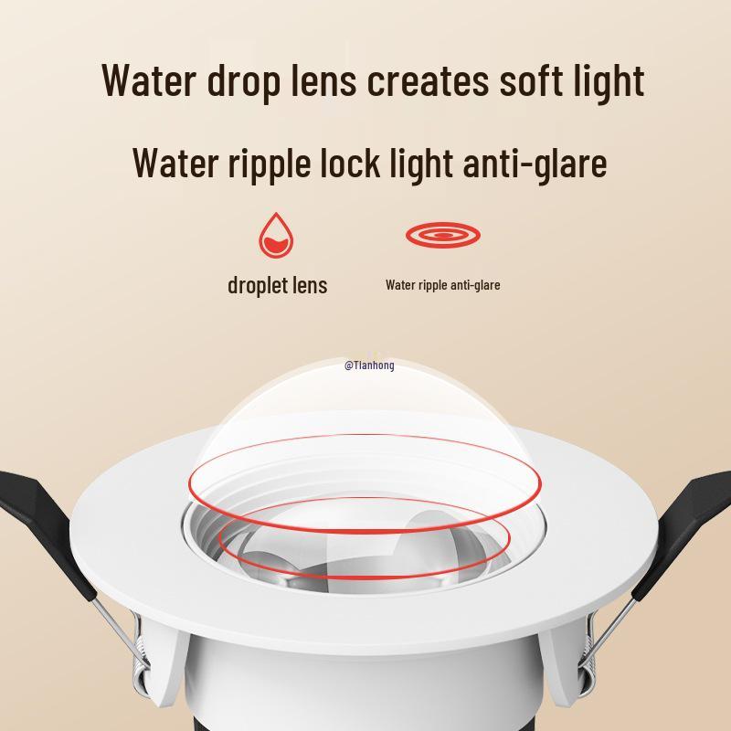 Double-Layer Rainbow Recessed Spotlight for Living Room TV Wall - 2024 Update