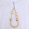 Korean Love Heart Beaded Phone Chain & Keychain Set for Women