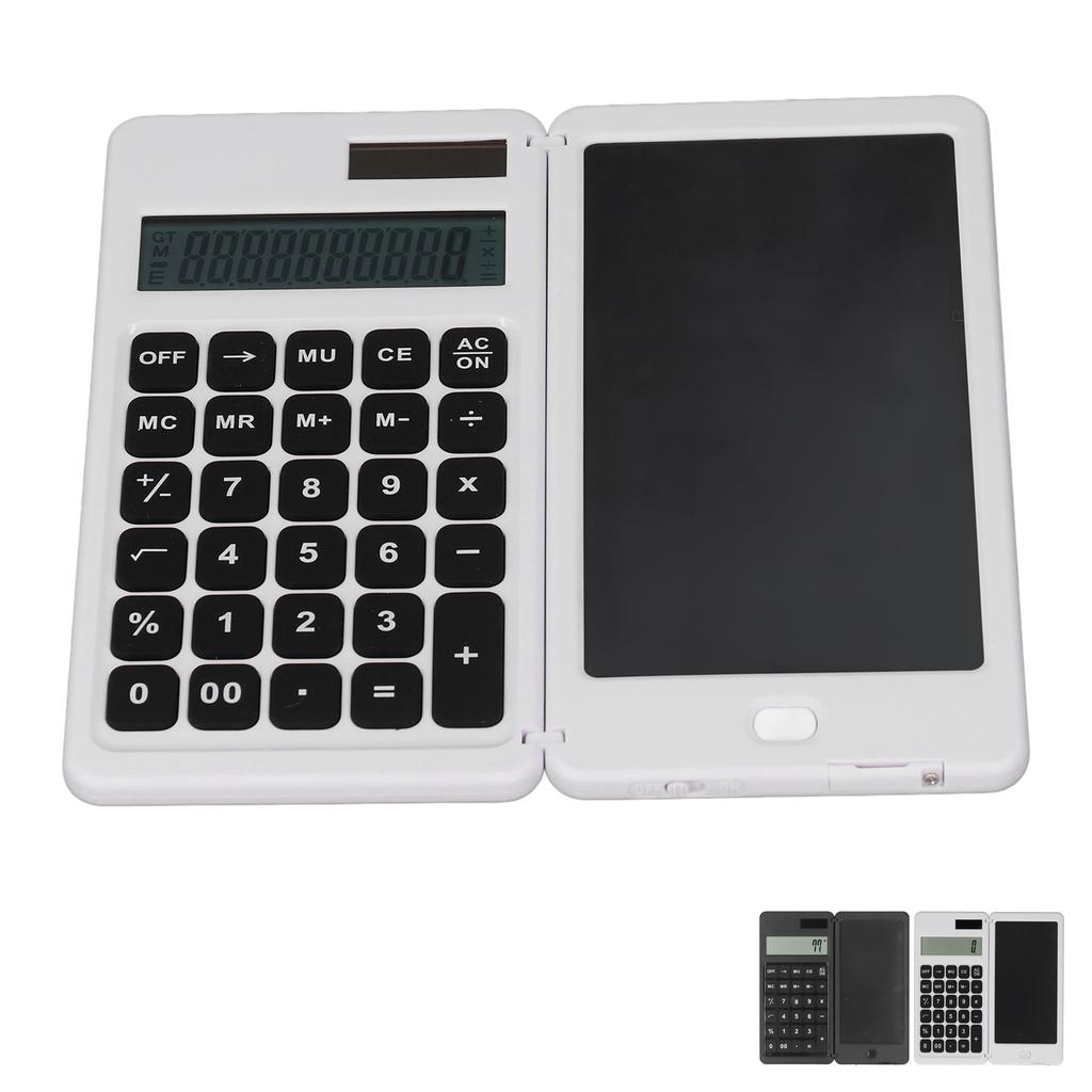 Office Desk Calcultor Solar Powered Multifunctional Pocket Desktop Calculator with Writing Tablet