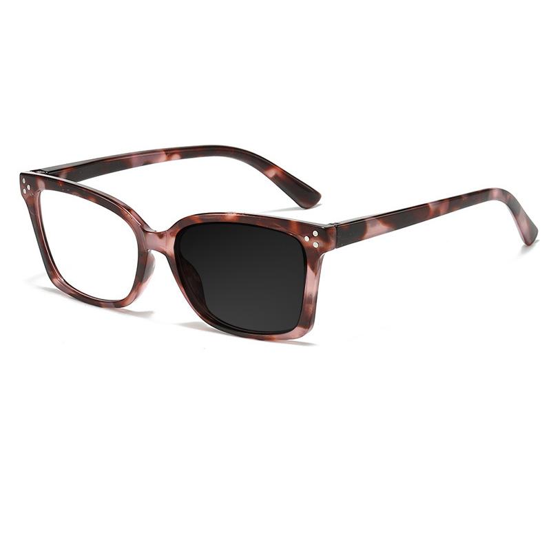 Fashion Square Rice Nail Women Frame Reading Glasses Photochromic Anti Blue Ray Hyperopia Eyeglass Classic Brand Design