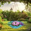 Outdoor Garden Bird Bath Fountain Feeder Hanging Style ABS Water Circulations System Squirrels Friendly Design