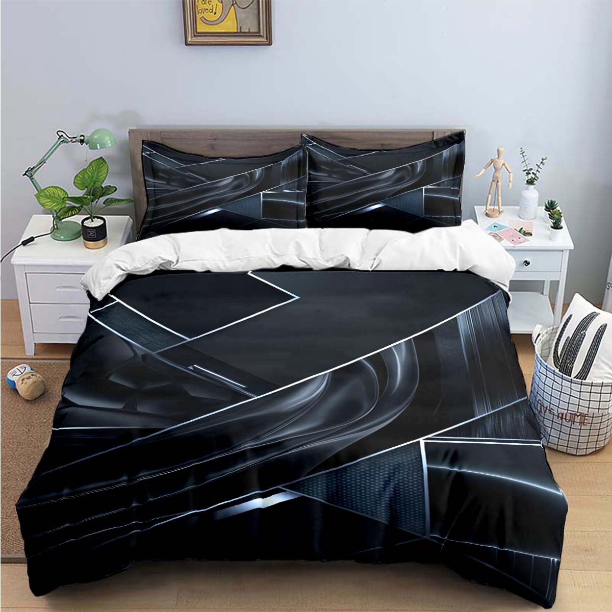 

Comforter Fashion 3D Popular Mobile Wallpaper Print Bedding Supplies Set Bed Comforter Set Bedding Set Luxury Birthday Gift Comforter (quilt)-EU Single(135*200cm)3pcs