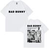 Bad Bunny Album Cover Graphic Hip Hop Tshirts Unisex Unisex Fashion Y2k Shirt Cotton Oversized Aesthetic Casual Oneck Hipster Top