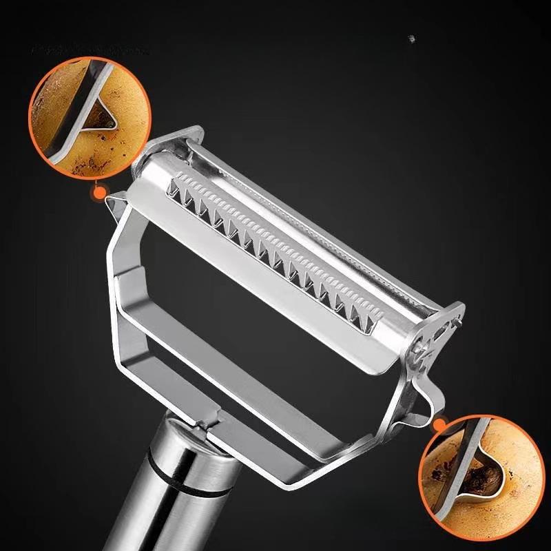Fine Quality Peeler Kitchen Accessories Cooking Tools 304 Stainless Steel Peeler 17cm Multi-Functional Potato Vegetable Peeler Double Planing Grater