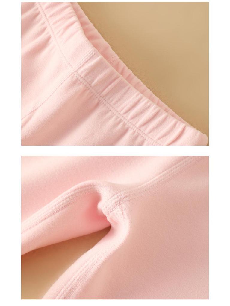 Children's Fleece-Lined Thermal Underwear Set: Warm, Boneless Base Layer for Boys and Girls - Autumn/Winter Pajamas