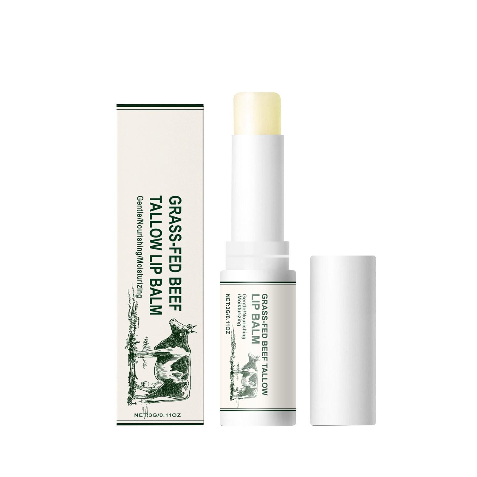 

Beef Tallow Lip Stick Nourishes And Tender Moisturizing 3g One Size білий