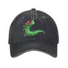 Washed Baseball Cap Lizard Smiling Summer Hip Hop Hats For Unisex-Teens  Casual Outdoor Gym Sun Baseball Caps