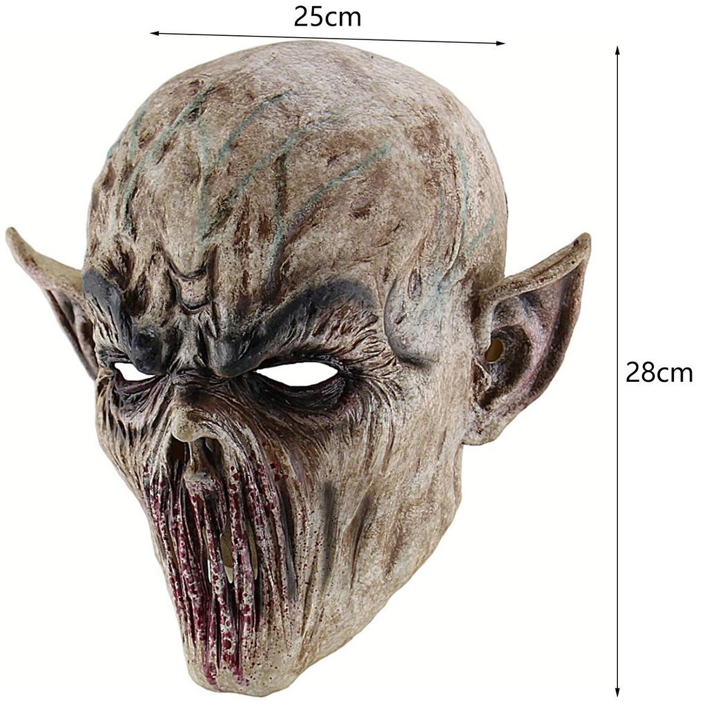 Halloween Bloody Scary Horror Mask Adult Zombie Mask Latex Costume Party Full Head Cosplay Mask Masquerade Props