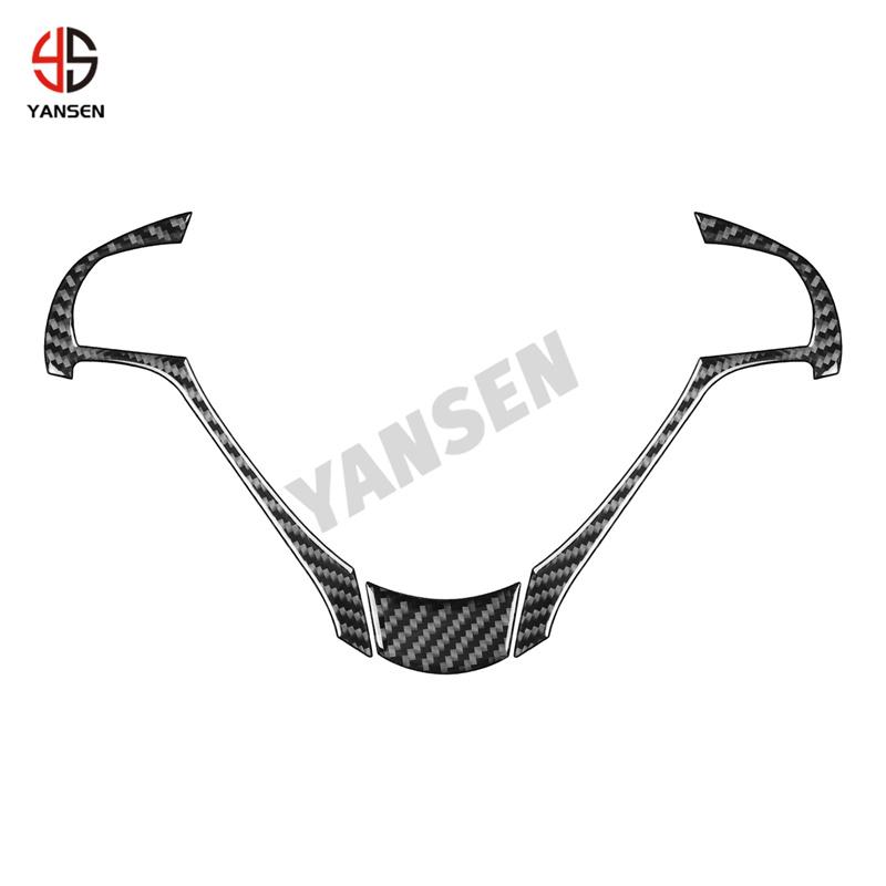 For Acura TL 2009-2014 Carbon Fiber Car Steering Wheel Cover Trim Interior Accessories