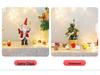 Mini Artificial Christmas Tree with Lights: 30cm/40cm Tabletop Decoration with Ornaments