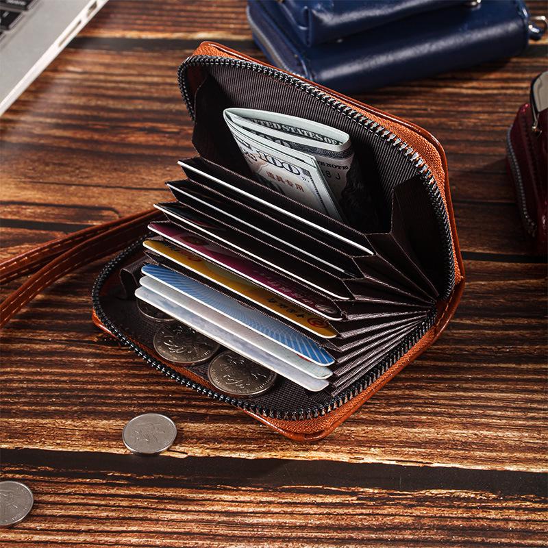 Snap Coin Purse and Multi-Card Slot ID Holder Zipper Wallet