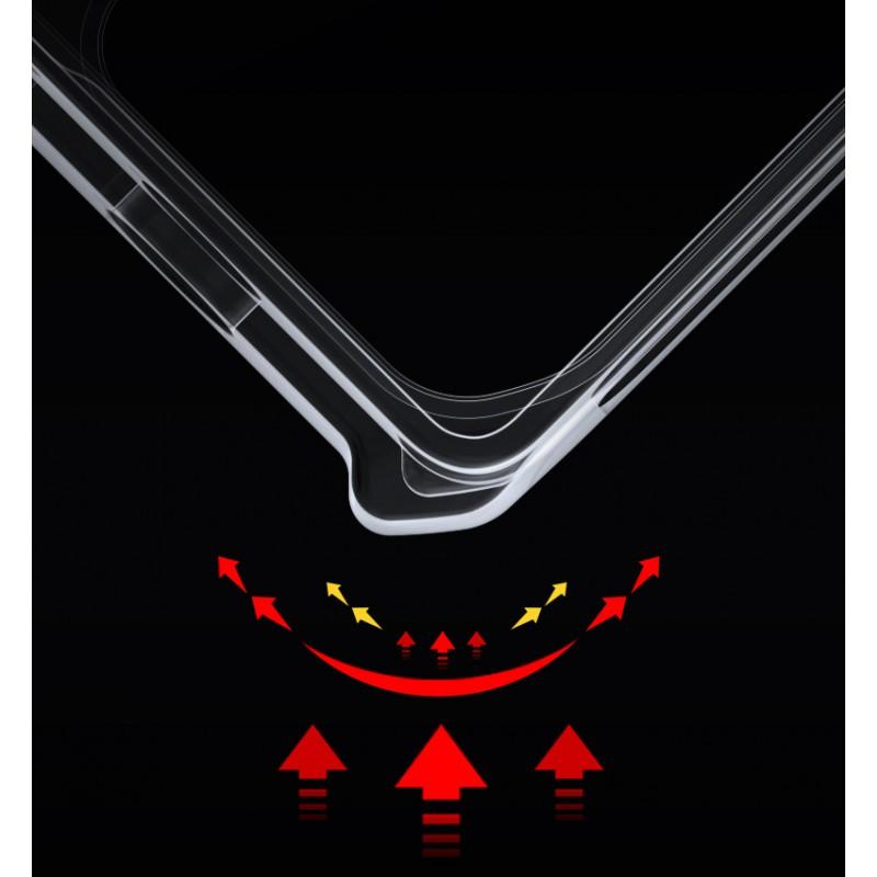 TPU Shockproof Phone Case Nubia Red Magic 8 Pro 8s Semi-Transparent Black With Air Cushion Design