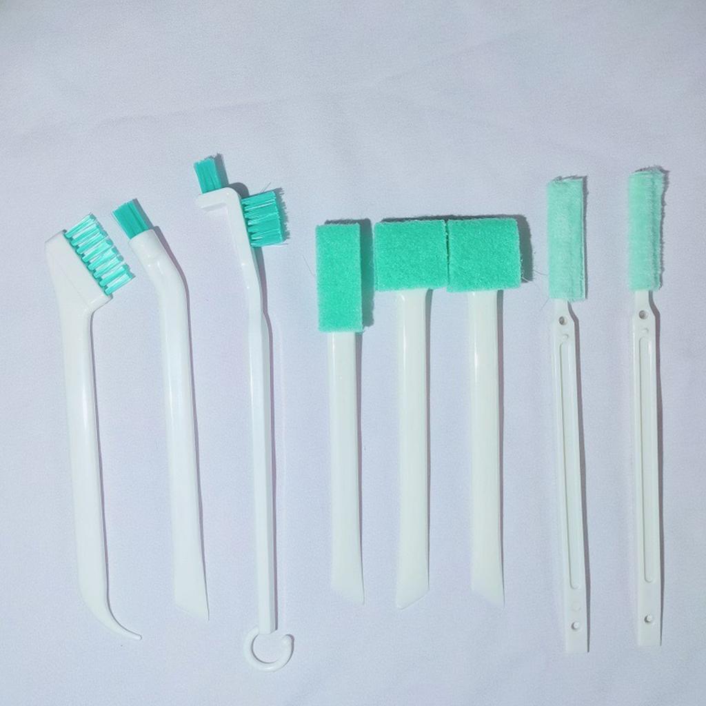 Pack of 8 Ergonomic Handle Cup Rim Cleaning Brushes Ideal for Removing Stubborn Dirts In Kitchen and Coffee Shop