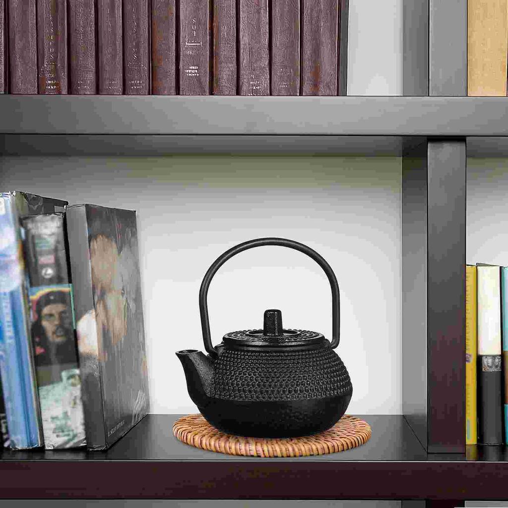 Kettle Cast Iron Teapot Set Small Loose Leaves Decorate Black Teakettle Adornment