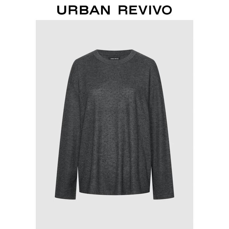 

UR Women s Diamond Round Neck Knit Sweater M