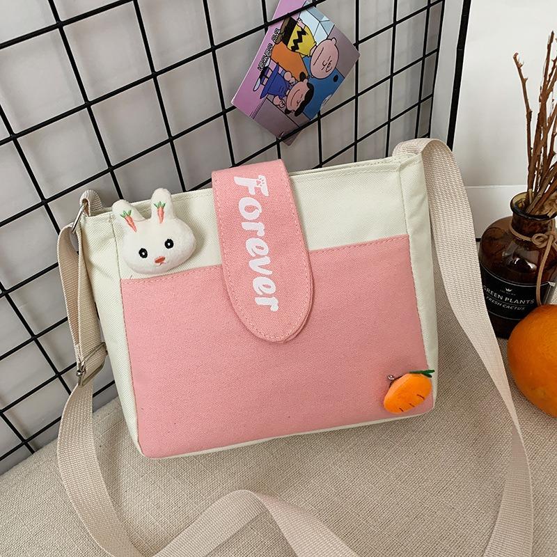 Small Square Bag 2 New Women's Bag Fashionable and Sweet Contrasting Color Shoulder Messenger Bag
