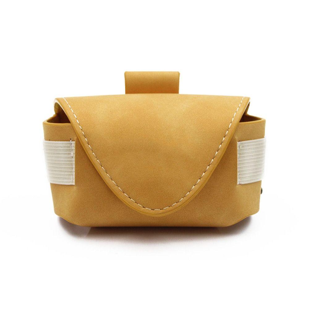 PU Leather Golf Belt Bag Waterproof Golf Ball Container Golf Ball Waist Bag  Golf Course