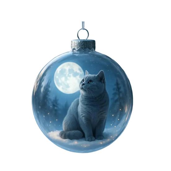 Birds 2D Acrylic Christmas Ornaments Decorative Wild Animal Figurines Ocean Theme Themed Decor Gift for Nature Lovers Festive Decorations