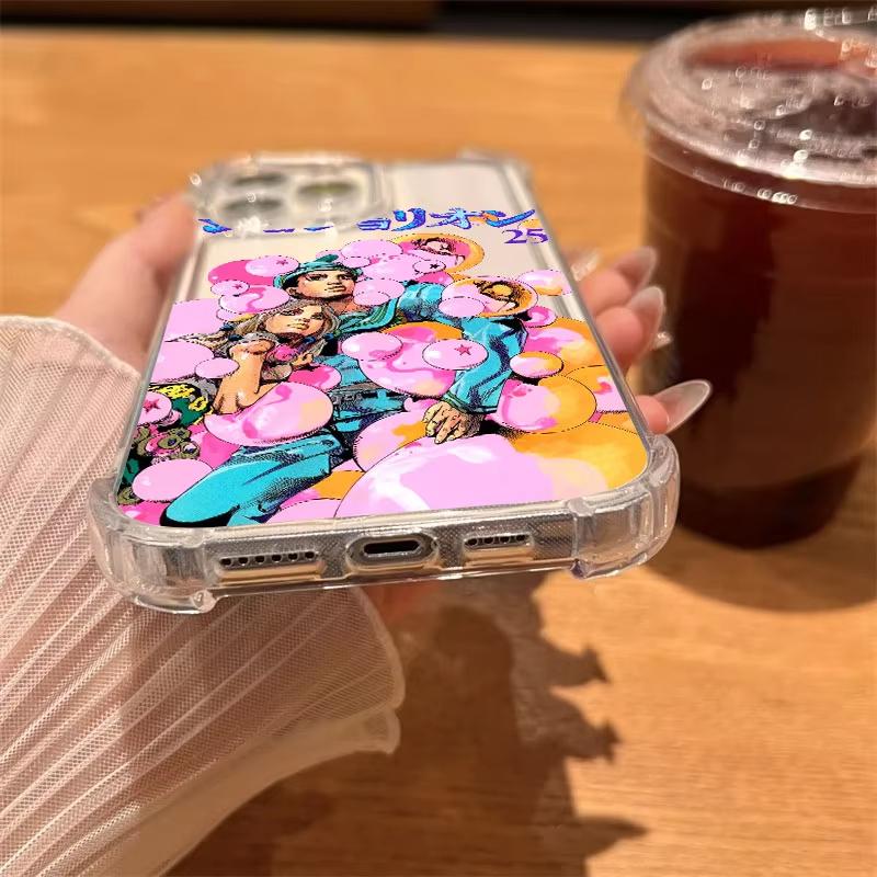 JoJos Bizarres Anime Abenteuer Handyhülle Für iPhone 17 Air 16 e 15 14 13 12 11 Pro Max Plus Mini SE 2020 2022 Weiche Hülle