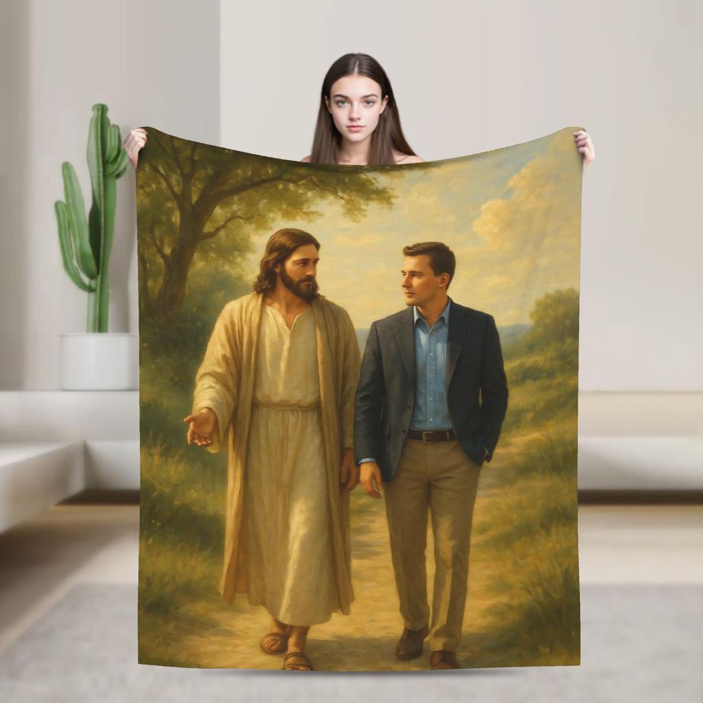Charlie Kirk Throw Blanket for Couch Soft Fuzzy Plush Blanket 50x60 Inches Multiple Sizes Bedspread for All Seasons
