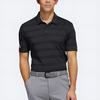 Adidas Striped Casual Sports Short Sleeve Polo Shirt Men Tops Black H56794