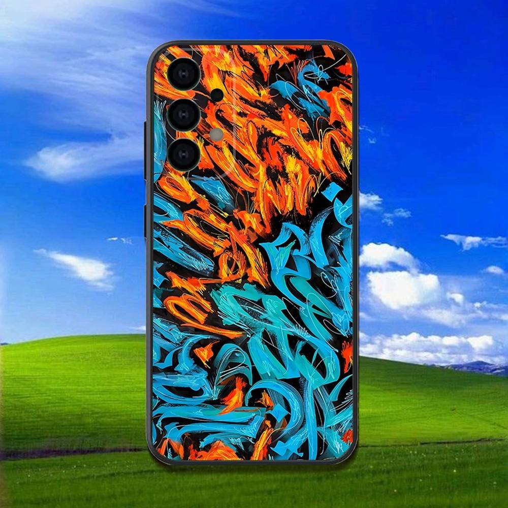 

Pokras Lampas Art Graffiti Phone Case For Samsung Galaxy A13,A21s,A22,A31,A32,A52,A53,A71,A80,Soft Black Shell Samsung a425g