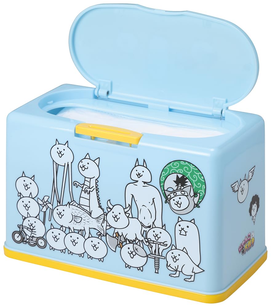 Skater Antibacterial Mask Holds Approximately 60 The Battle Cats Storage, Lift-Up Style, Masks, Model MKST1NAG-A