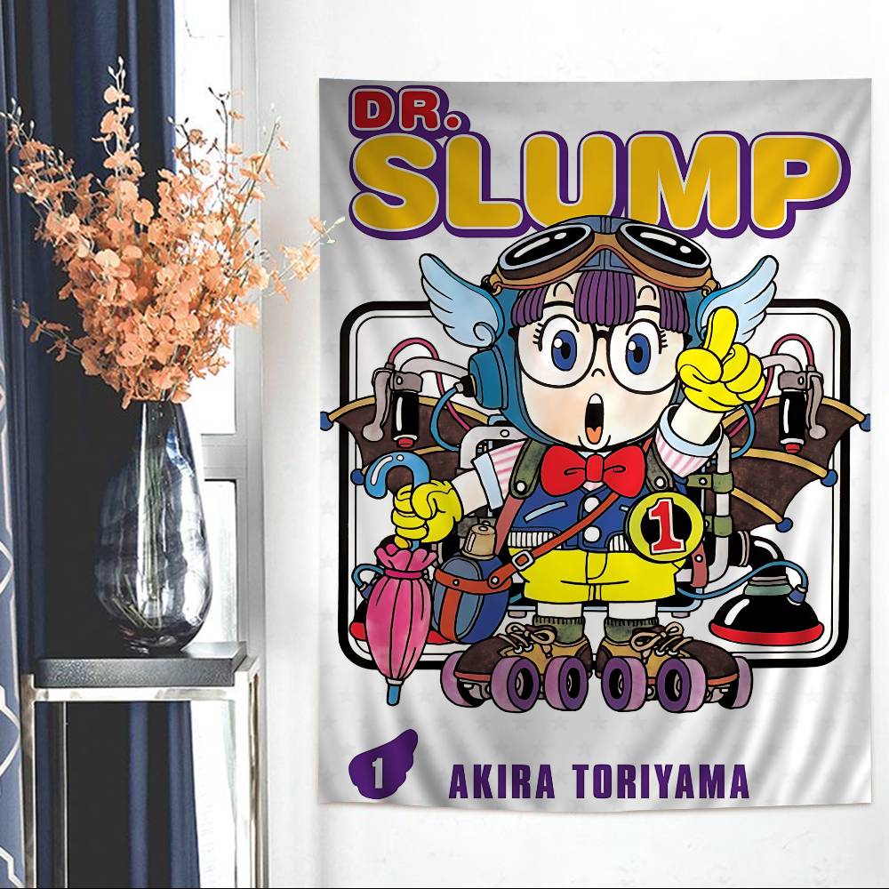 Comics Dr SSlump Tapestry Art Printing Japanese Wall Tapestry Anime Wall Hanging Home Decor
