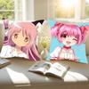 Cute Anime Puella Magi Pillow Case Removable Washable Cushion Cover – All-Season Soft Linen