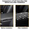 Mandark Bling Car Center Console Cover, Crystal Rhinestone Fluffy Automotive Armrest Seat Box Cushion Pad, Soft Comfortable Diamond Arm Rest