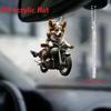 Stylish Cartoon Dog Acrylic Pendant Decorative Car Interior Piece And Ornament Christmas