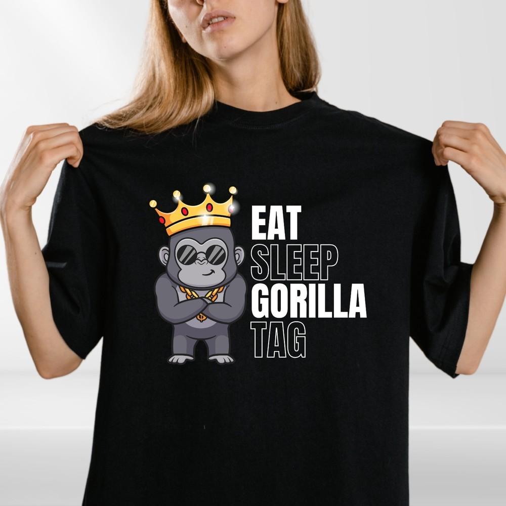 Eat Sleep Gorilla Tag Tshirt, Kids Video Game tshirt, Child Birthday tee top