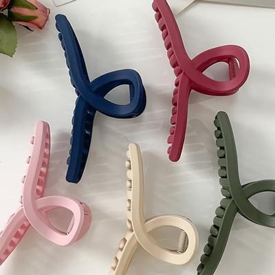 Women's Cross Twist Simple Matte Hair Clip Hairpin