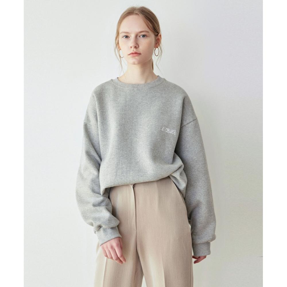 

NICKNICOLE Рисунок Толстовка с логотипомСерый