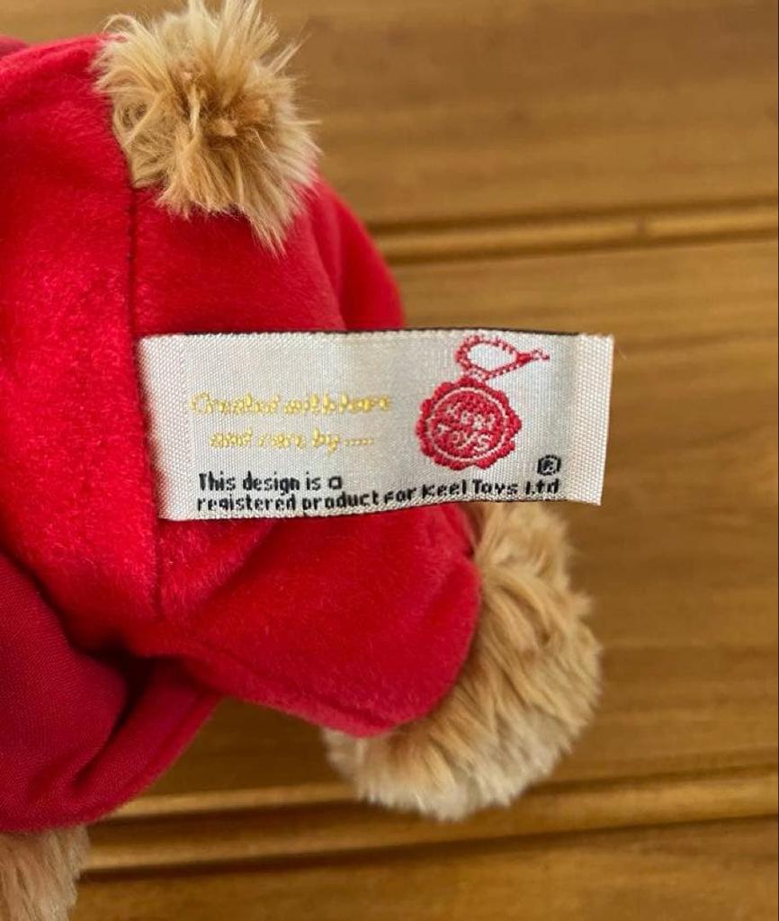 [USED] Keel Toys British Teddy Bear Plush Toy Royal Guard Soldier