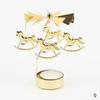 Carousel Candle Holder Gold Metal Candlesticks Room Decor Cake Rotating Candle Stand Home Decoration For Valentine's Christmas