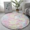 Superweicher runder Plüschteppich, flauschige weiße Teppiche für Wohnzimmer, Heimdekoration, Schlafzimmer, Kinderzimmer, Dekoration, Salon, dicker Florteppich