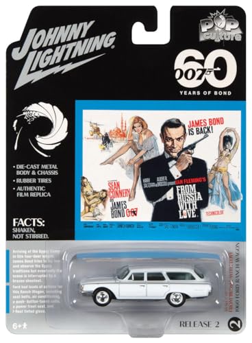 Johnny Lightning 1/64 Scale James Bond Ford Ranch Wagon "From Russia with Love" RANCH WAGON Diecast Model Car JLSP258 [Parallel Import]