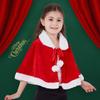 Polyester Women Ponchos Thick Santa Claus Costume Soft Christmas Cloak  Party Costumes Dress