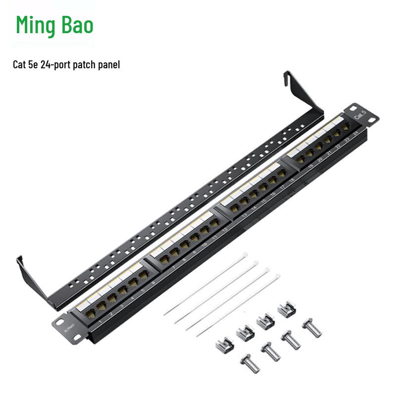 

MINGBAO Cat5e 24-Port Unshielded RJ45 Network Patch Panel
