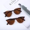 2026 Retro Korean Style Women's Round Polarized Sunglasses - UV Protected, High-End Brown Frame
