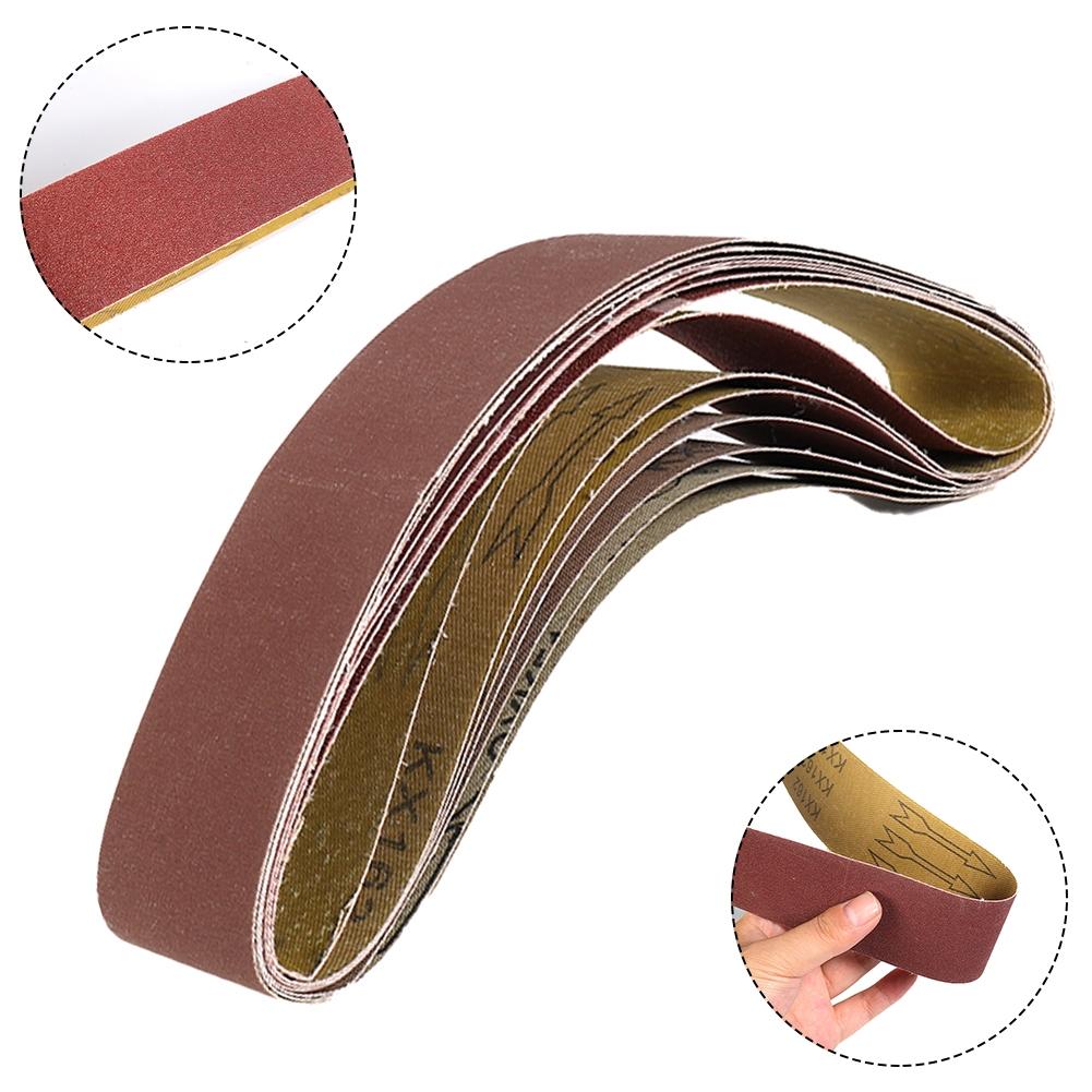 Reddish Brown Sanding Belt Detailing Finishing 50x686mm Aluminum Oxide
