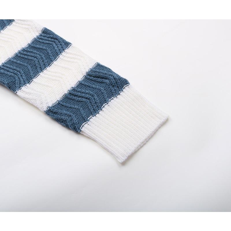 YYFS Dame Mote Casual Høst Vinter Stripeprint Langermet O-hals Gensere