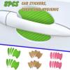 8pcs Handle Stickers Car Door Handle Car Stickers Protective Film Carbon Fiber
