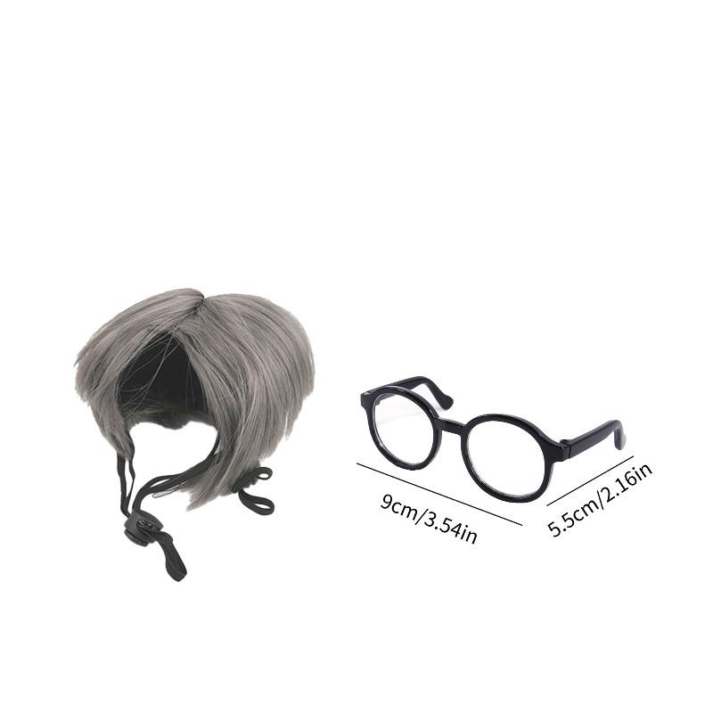 Pet Products Popular Pet Accessories Pet Glasses Wig Set Cat Dog Funny Pet Accessories