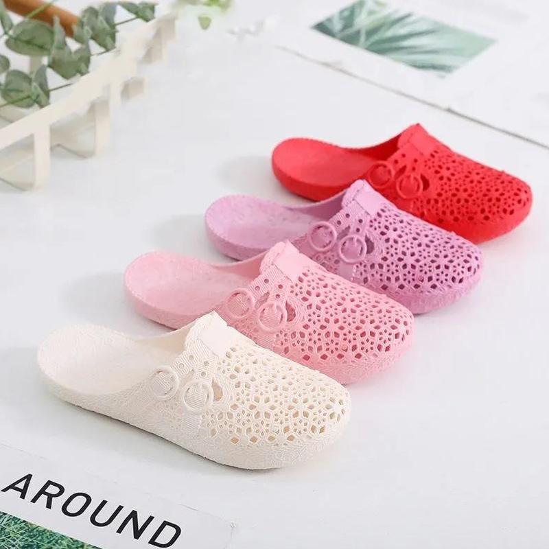 Sommer Baotou Flate Hullsko Hjem Innendørs og Utendørs Damer Latsabb Student Strand