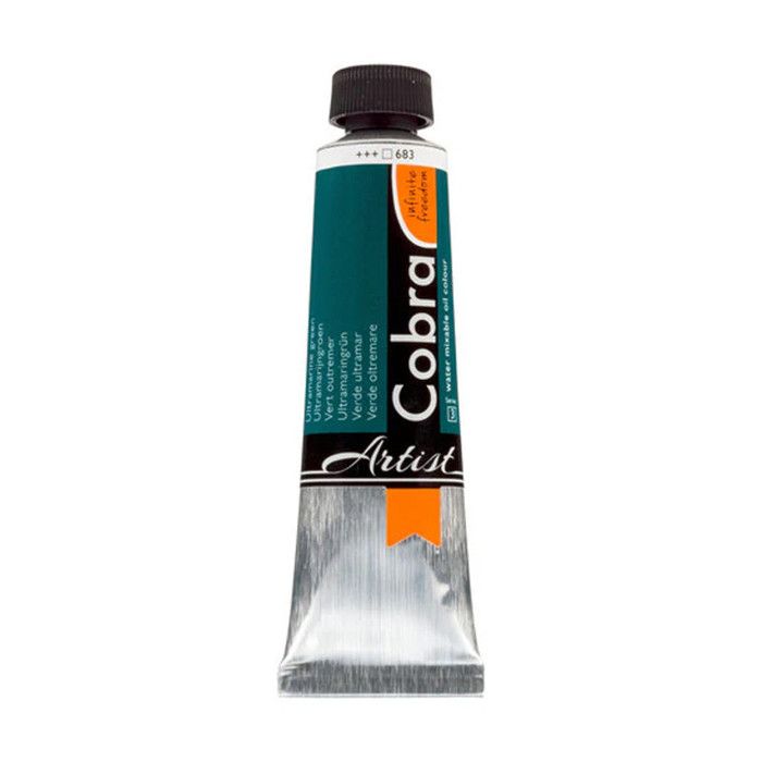 Peinture à l'huile - Cobra - Artist - Vert outremer - 683 - Tube de 40ml