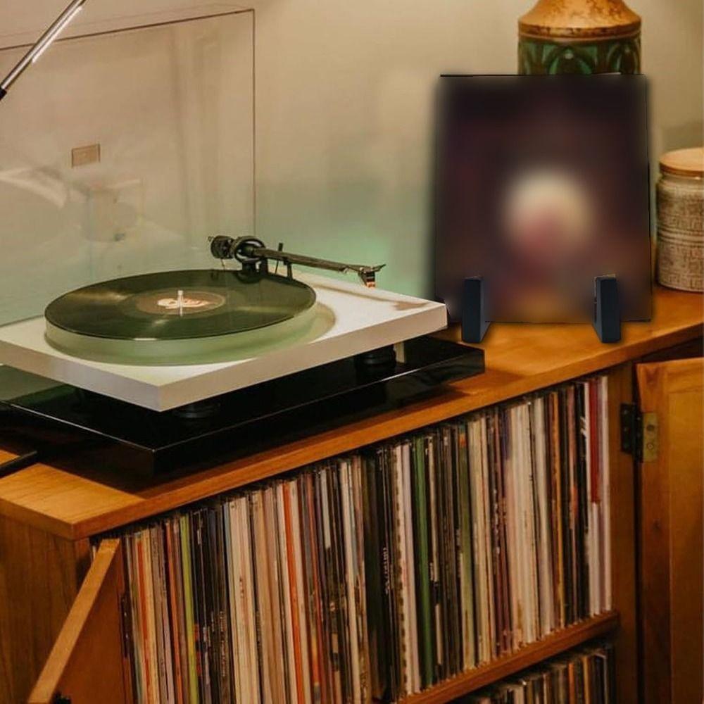 Rust-proof Small Vinyl Record Stand Black Metal LP Records Storage Shelf Vinyl Record Holder  Files
