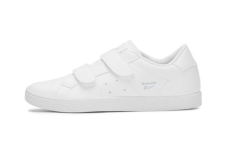 Onitsuka Tiger LawnShip Comfortable Slip Resistant Abrasion Resistant Low top Kids' Skateboarding Shoes White 1184A026-100